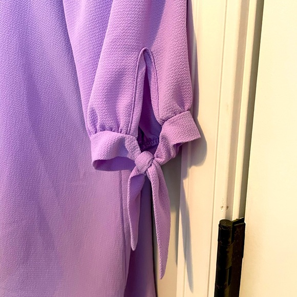 Purple 3 Quarter Length Blouse - Picture 3 of 4